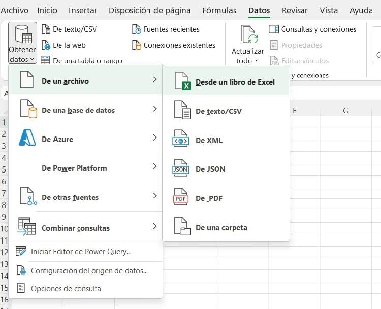 importar datos Excel importar datos Excel
