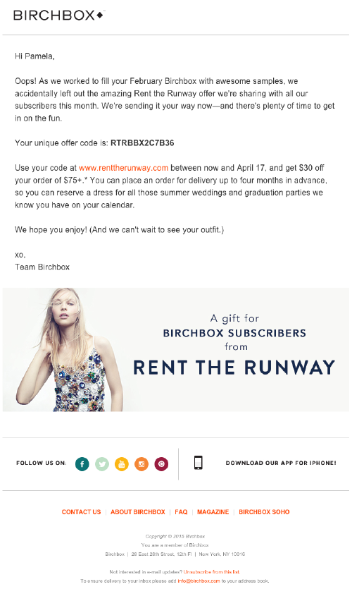 birchbox e-mail marketing birchbox e-mail marketing