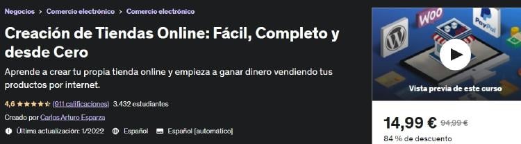 CREACION TIENDA ONLINE UDEMY CREACION TIENDA ONLINE UDEMY
