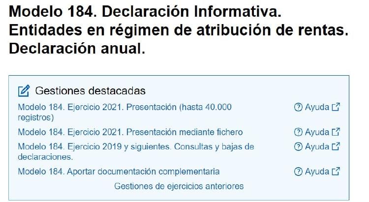 modelo 184 modelo 184