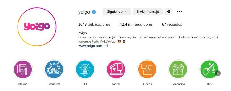 Yoigo: Instagram en SEO Yoigo: Instagram en SEO