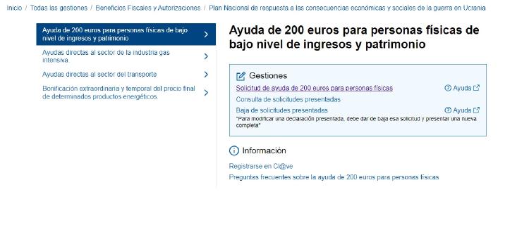 ayuda 200 euros gobierno
