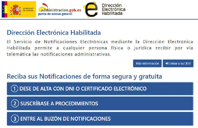 Notificaciones 060: Dirección Electrónica Habilitada
