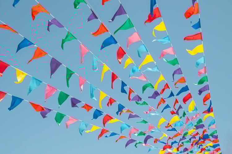 bandera en tiras publicitaria bandera en tiras publicitaria